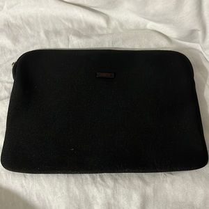 TUMI Black Neoprene Soft Laptop Computer Tablet Bag Cover Case